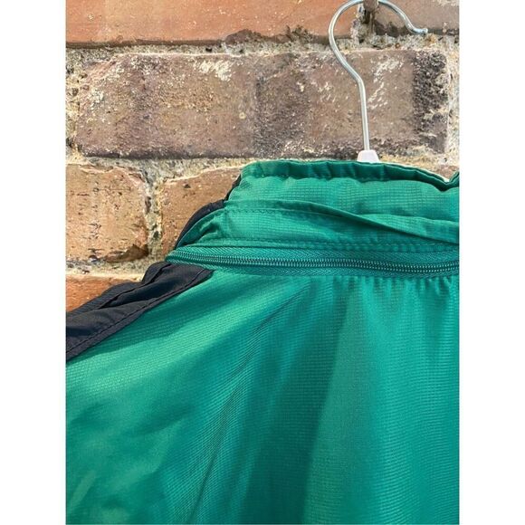 Adidas Emerald Green/Black Full Zip Windbreaker, Packable Hood, Men’s Size Mediu - Picture 13 of 13